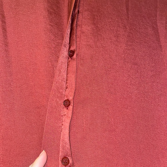 Rust colored button down top - Picture 6 of 6